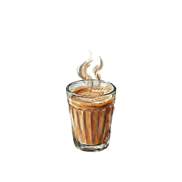 Ellie, the chai-cup mascot